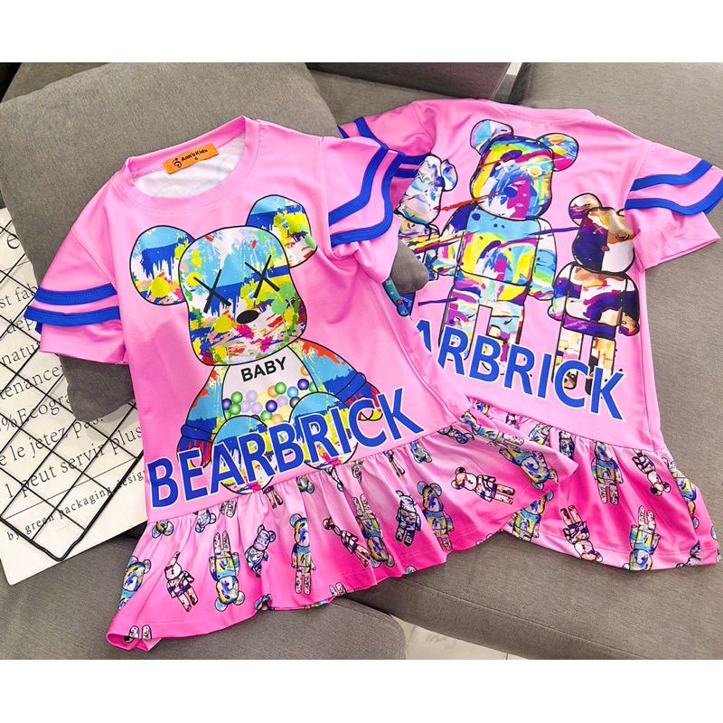 Váy đầm bé gái thun lạnh size 23-42kg hình siêu xinh