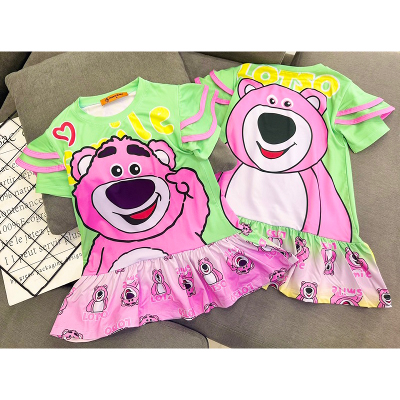 Váy đầm bé gái thun lạnh size 23-42kg hình siêu xinh