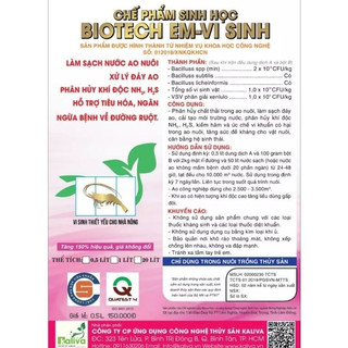 [ Tặng bột ủ men ] BIOTECH E.M Vi Sinh gói 500gr