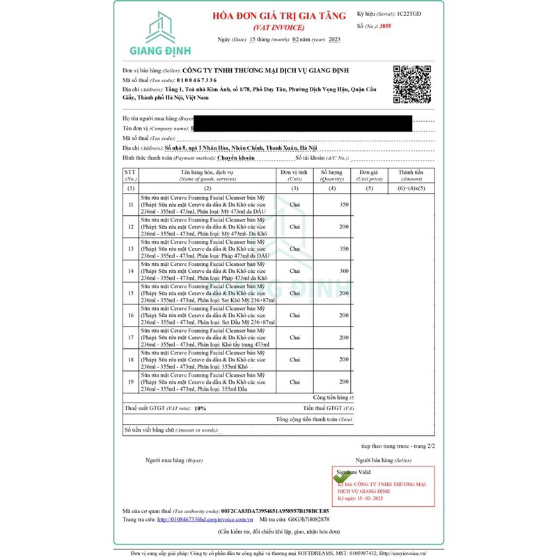 Sữa rửa mặt Ce.ra.ve Foaming/Hydrating Facial Cleanser cho da dầu/da khô 473ml/236ml