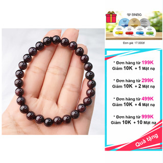 Vòng tay ngọc-.-hồng-.-lựu thiên nhiên 2A
