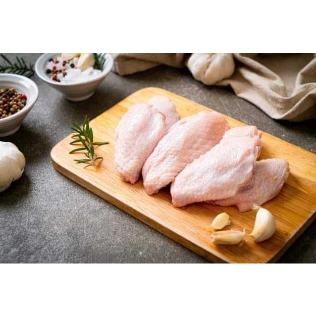 Cánh gà khúc giữa khay 500gr đông lạnh nhập khẩu| Dfoods dùng cho chiên mắm, nướng BBQ tiện lợi