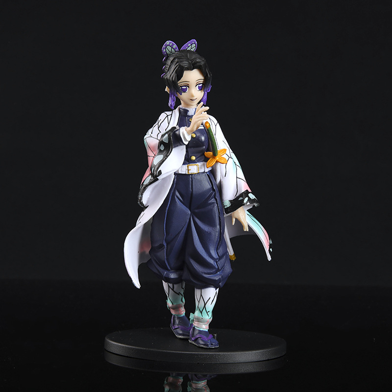 Mô hình nhật vật Kimetsu No Yaiba 15cm Tanjiro Zenitsu Nezuko Inosuke Thủy trụ Viêm trụ và các nhân vật khác trang trí