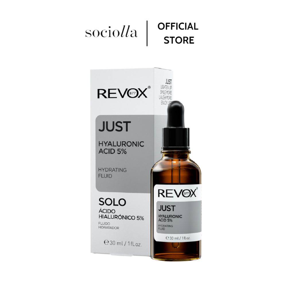 Tinh Chất Dưỡng Ẩm Cho Mặt & Cổ Revox B77 Just - Hyaluronic Acid 5% 30 ml
