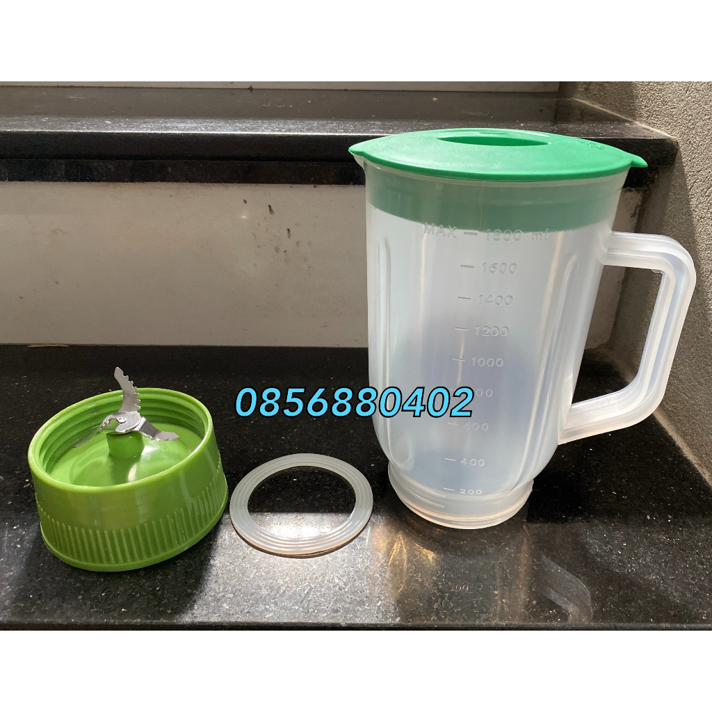 Combo dao 4 răng cưa kèm ron và cối nhựa chống vỡ máy xay Jiplai/ Ziplai