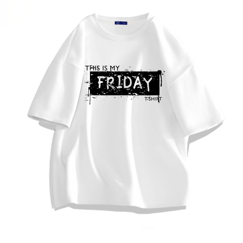 Áo thun unisex this is my friday form rộng vải dày mịn 2019T978