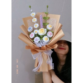 Bó Hoa Bằng Len (theo mẫu của tiệm) - Đỗ Tiệm Handmade