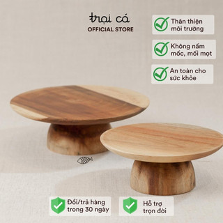 Đế Bánh, Xẻng Xúc Bánh Gỗ TRẠI CÁ Bày Bánh Sinh Nhật, Bánh Cưới, Hoa Quả Theo Phong Cách Châu Âu