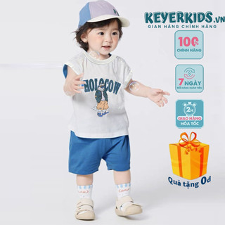 Sét Bộ Áo Thun 3 Lỗ Cho Bé KEYER KIDS, Áo Thun Ngắn Tay Thun Cotton, Quần Short Kaki Mềm Form Hàn SZ63