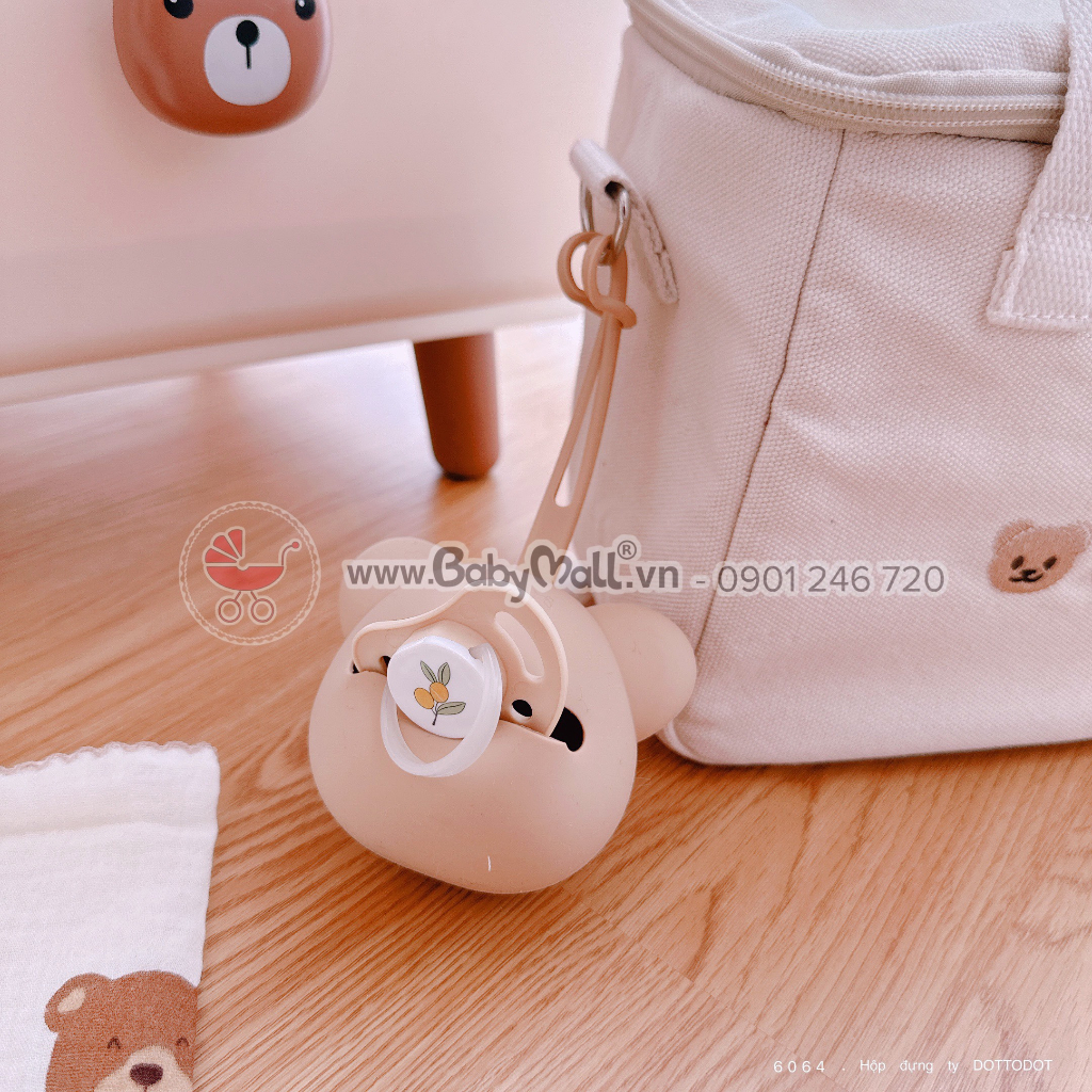 Hộp đựng ty hình gấu đáng yêu cho bé