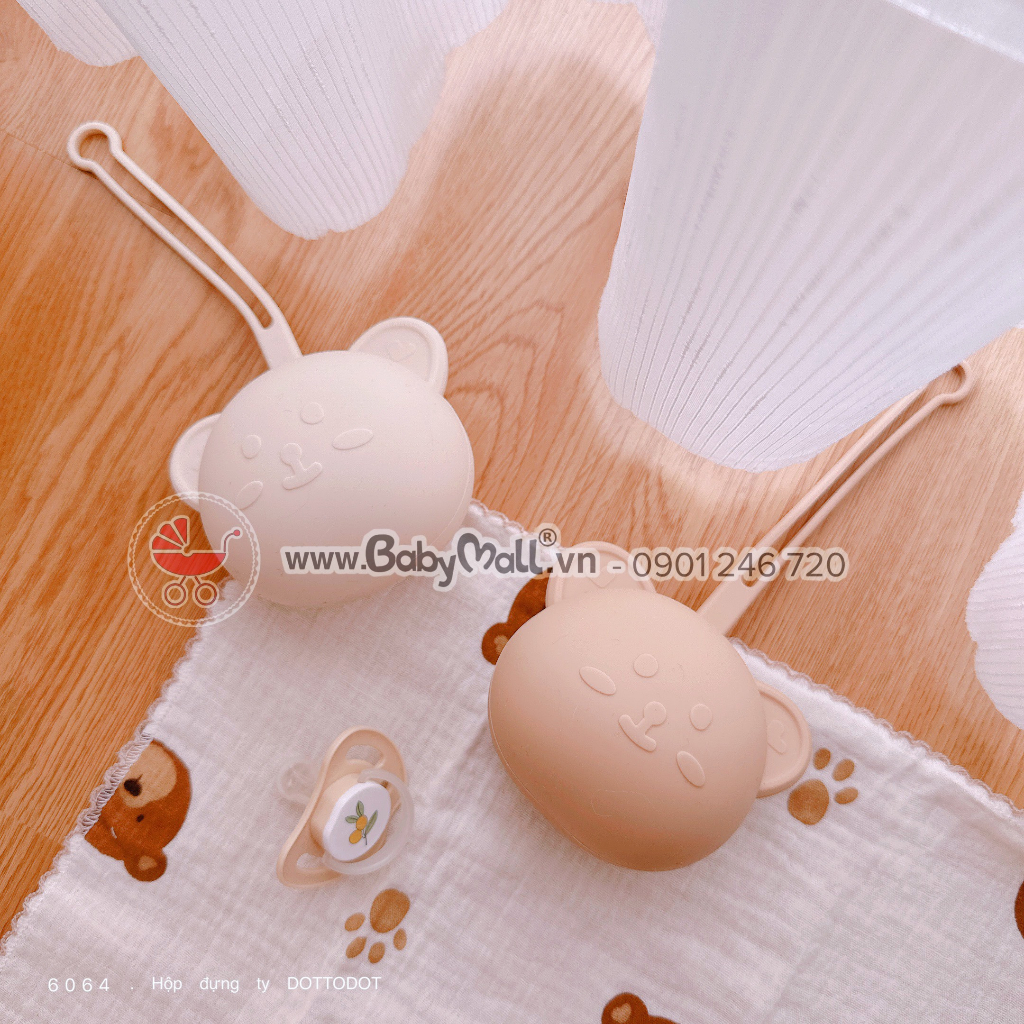 Hộp đựng ty hình gấu đáng yêu cho bé