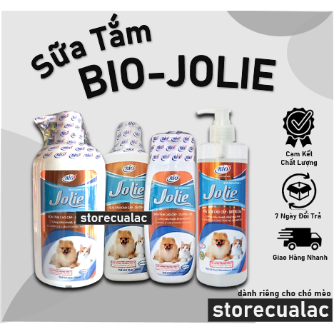 BIO JOLIE - Sữa tắm chống rụng lông, mượt lông, khử mùi hôi, chống khô da chó mèo