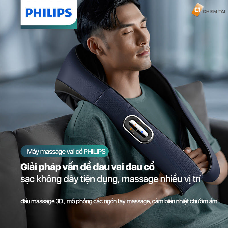 Đai choàng massage cổ vai gáy PHILIPS PPM3521