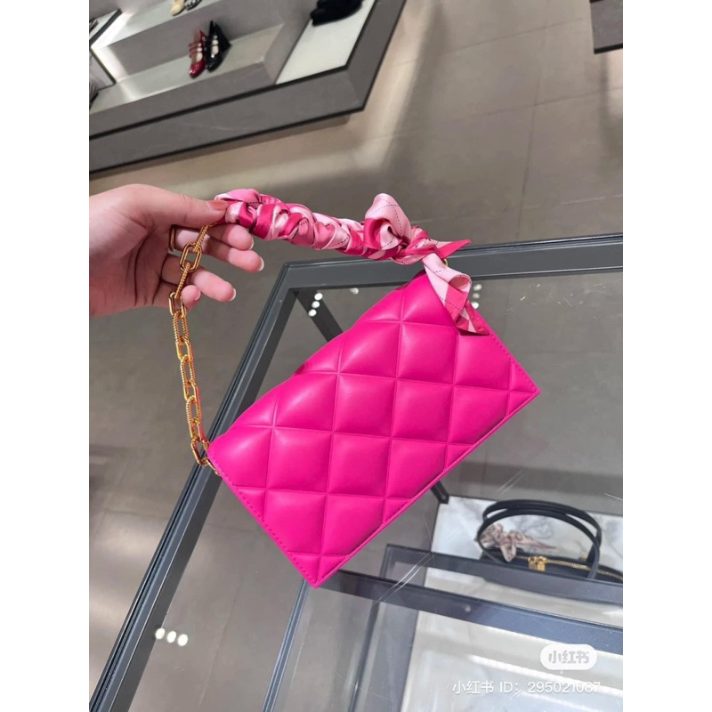 Túi trám dáng clutch KÈM KHĂN QUẤN