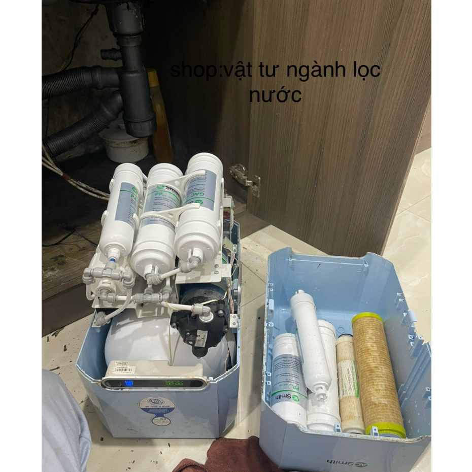 Bộ Lõi Lọc 12345 Cho Máy Lọc Nước Ao Smith 1E, G1, G2, M1, S2... Các Dòng Cút Nối Nhanh - Cam Kết Hàng Chính Hãng