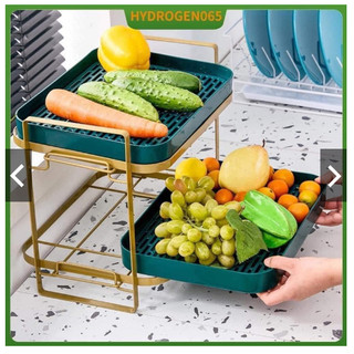 [FREESHIP] KỆ 2 TẦNG - KHAY ÚP BÌNH, LY, ẤM TRÀ ECOCO ĐA NĂNG