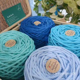 10m Dây thừng 3mm macrame cotton 3 xoắn