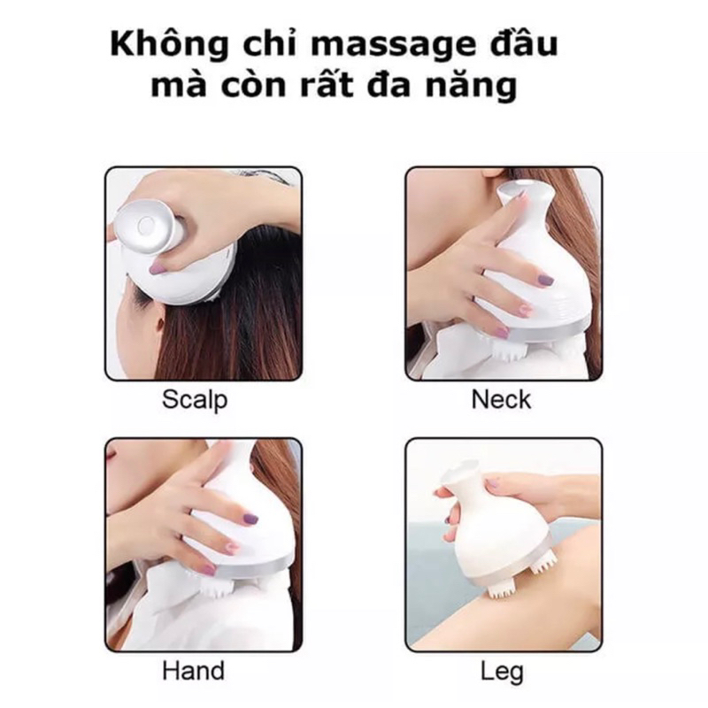 Máy Massage Đầu Đả Thông Kinh Lạc Lưu Thông Khí Huyết | Máy Massage Toán Thân Tiện Dụng