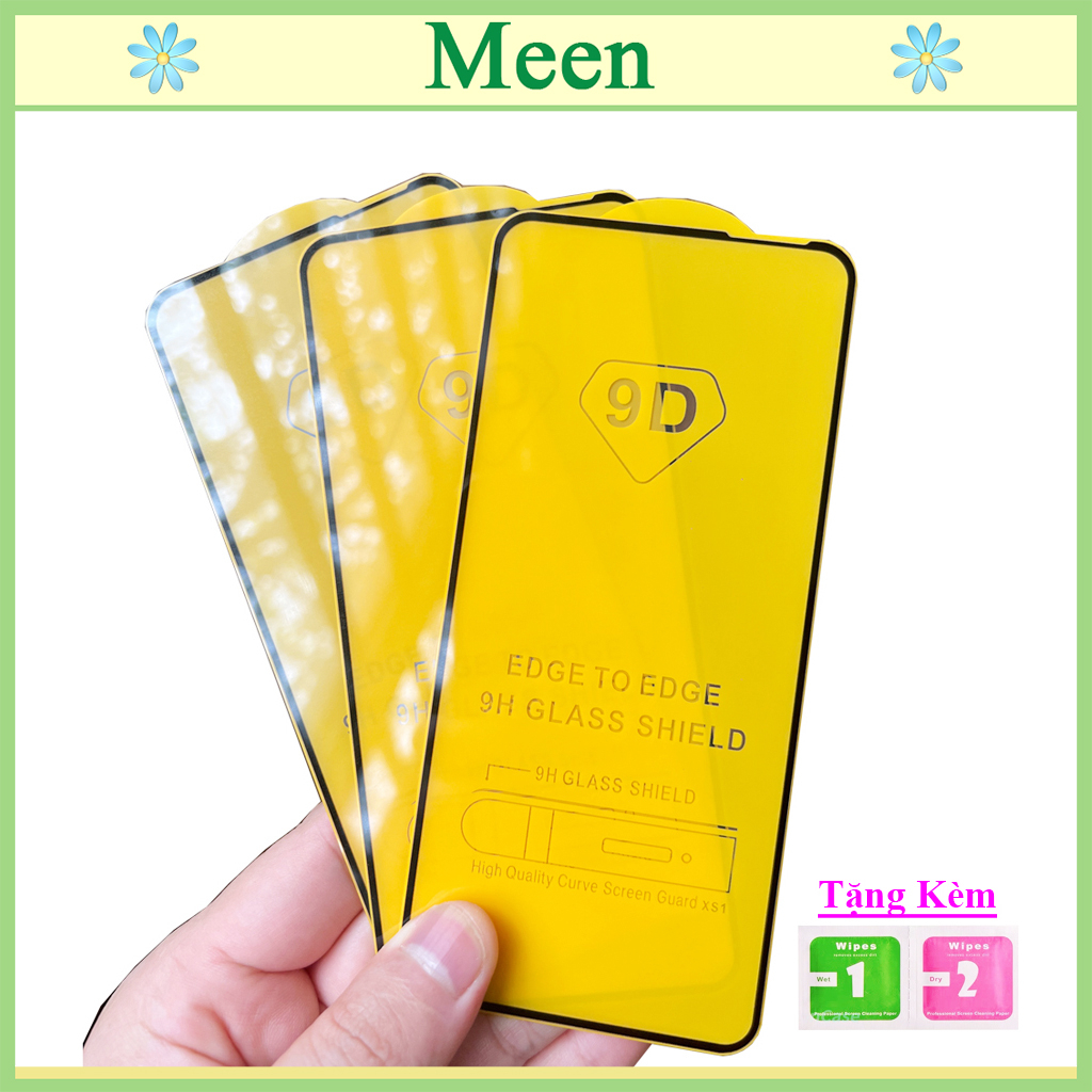 "Kính cường lực OPPO A55 4G " Full màn hình, Ảnh thực shop tự chụp, tặng kèm bộ giấy lau kính Meen