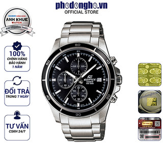 Đồng hồ nam dây kim loại EDIFICE chính hãng Casio Anh Khuê EFR-526D-1AVUDF