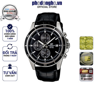 Đồng hồ nam dây da edifice chính hãng casio anh khuê efr-526l-1avudf