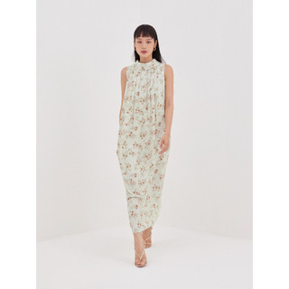 Đầm tơ cotton hoa Mauve Flower Vase dress
