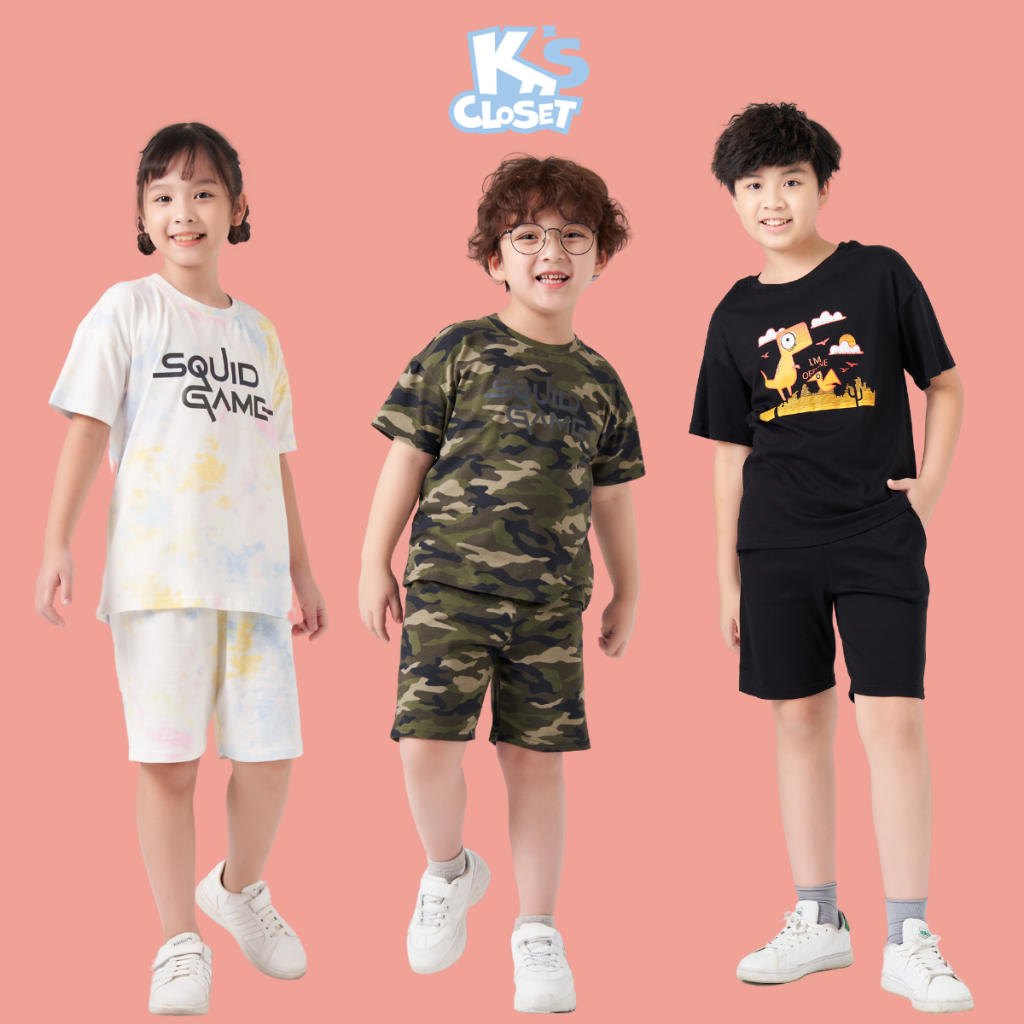 Bộ quần áo cộc tay trẻ em K'S CLOSET dành cho bé (214 tuổi) KT46TWS E011TWS TMĐT