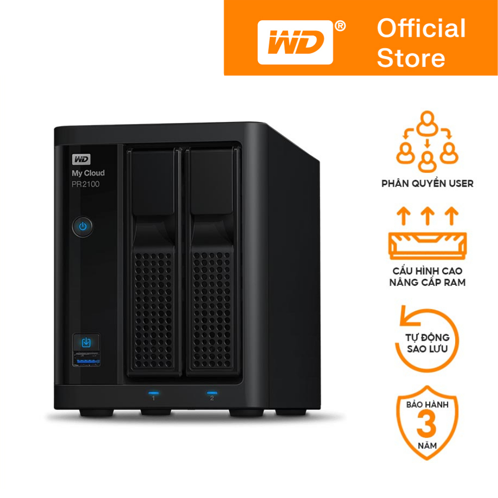 Ổ Cứng Mạng Western Digital My Cloud PR2100 0TB | 4TB | 8TB | 12TB | 16TB Chính Hãng - Bảo Hành 3 Năm Chính Hãng