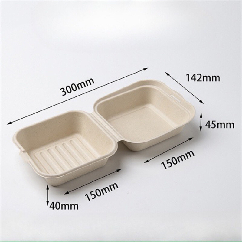 Hộp Bã Mía Vuông lốc 50c