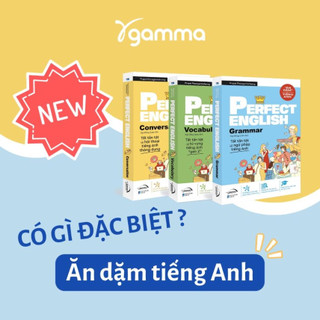 Bộ Sách - Perfect English: Vocabulary + Conversation + Grammar - Ăn Dặm" Tiếng Anh
