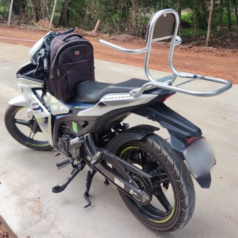 Baga xe máy phượt có ghế dựa cho xe exciter 155