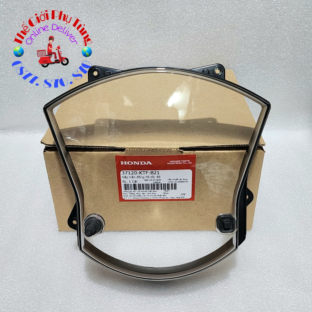 Mica - Mặt kính đồng hồ SH ý 2 đĩa zin Honda VN - 37120-KTF-B21