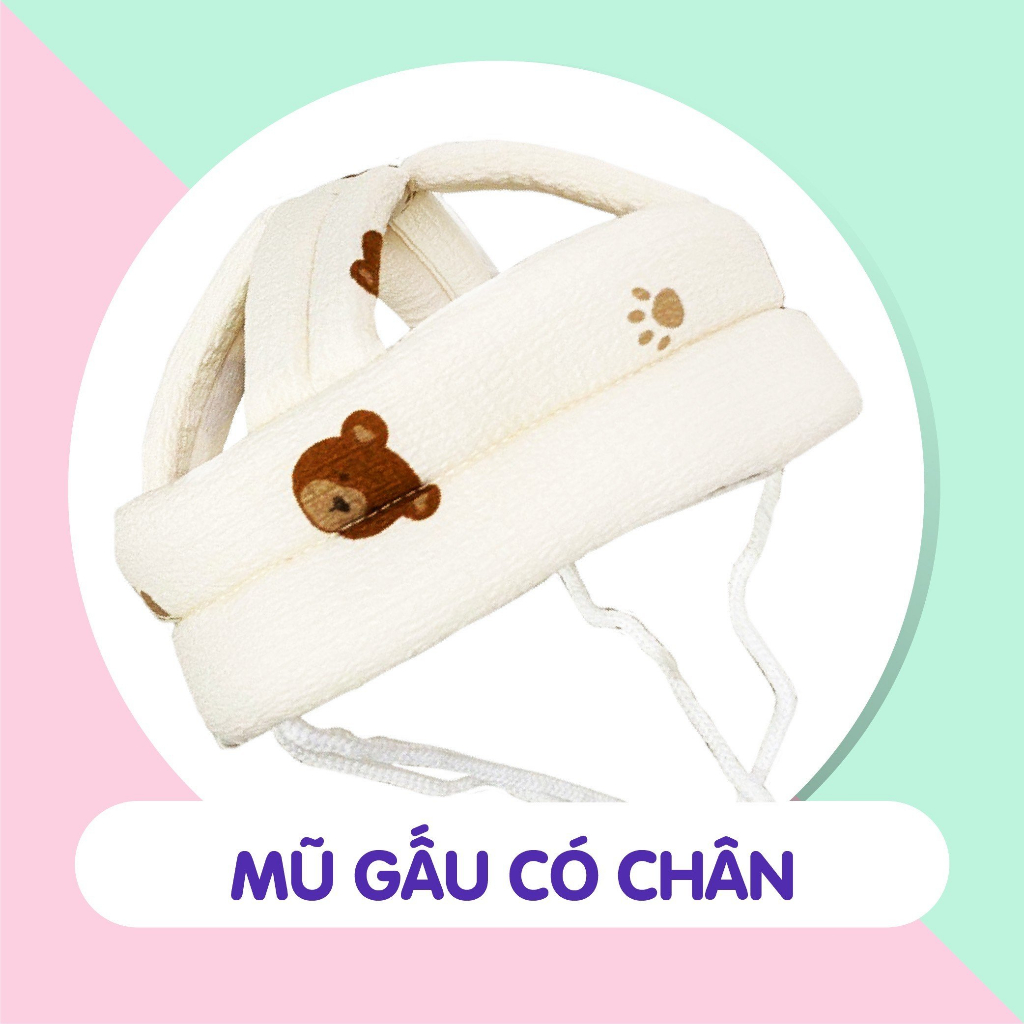 Mũ nón bảo hiểm tập bò, tập đi cho bé 5-36 tháng - bảo vệ đầu an toàn