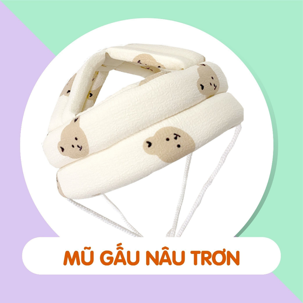 Mũ nón bảo hiểm tập bò, tập đi cho bé 5-36 tháng - bảo vệ đầu an toàn