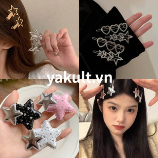 🎀 yakult 🎀kẹp tóc hình ngôi sao mỏ vịt y2k
