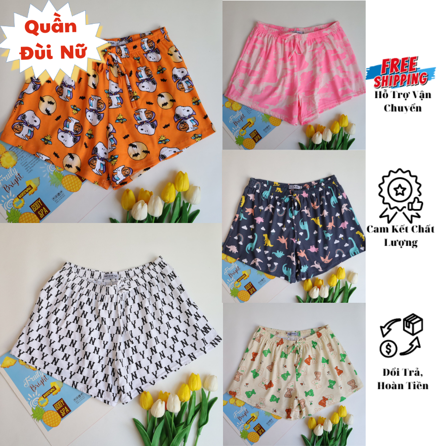 Quần Ngủ Nữ Thun Cotton 100% Siêu Mịn Và Xinh Xắn Mặc Nhà Hay Đi Dạo