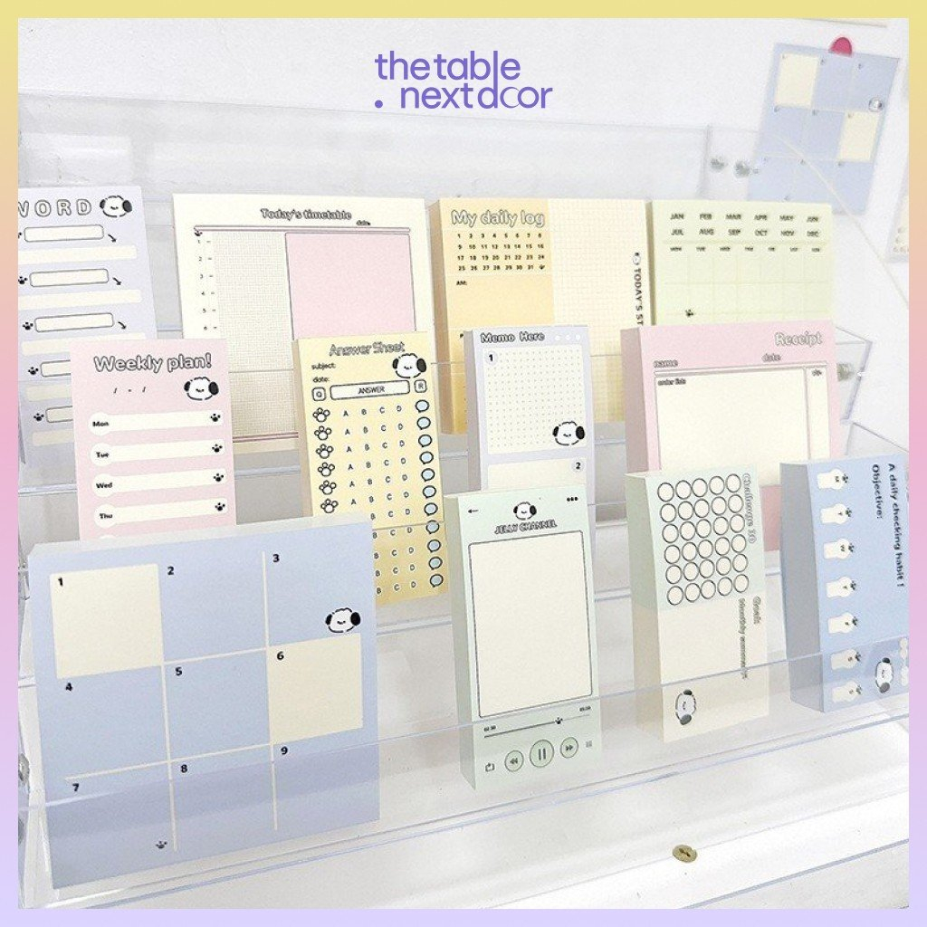 Giấy note lập kế hoạch to-do list weekly plan monthly plan phục vụ học tập công việc 50-100 tờ the table nextdoor
