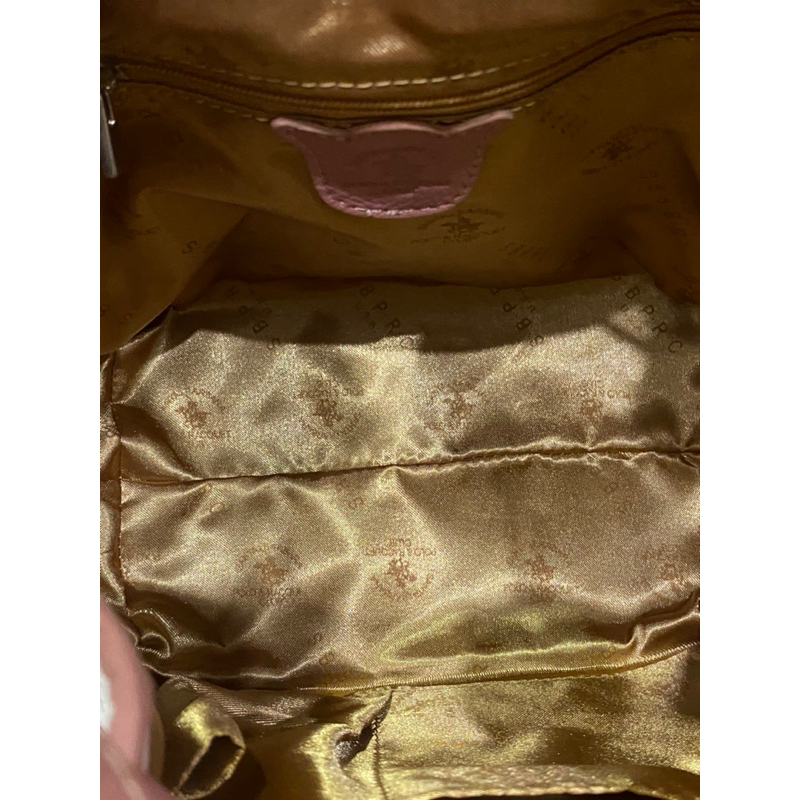 Túi si hiệu POLO & RACQUET CLUB của Mỹ chất da thật