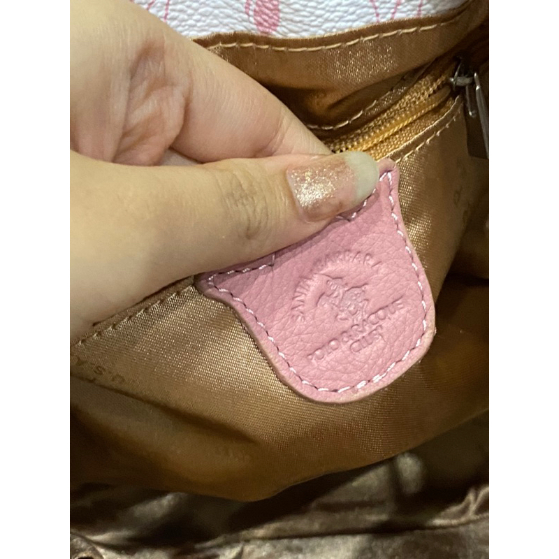 Túi si hiệu POLO & RACQUET CLUB của Mỹ chất da thật