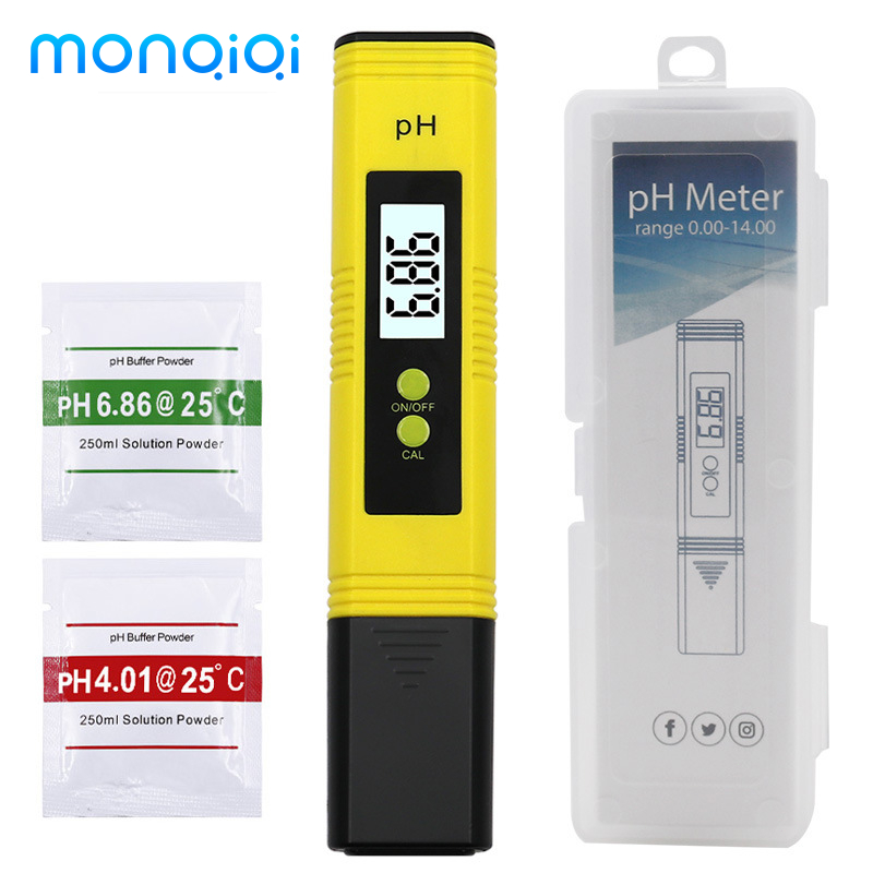 MONQIQI Bút Kiểm Tra Độ PH LCD Cầm Tay Máy,Đo Độ Axit PH Bộ Lọc TDS EC Máy Kiểm Tra Nhiệt