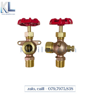 Bộ van ống thuỷ 16mm-Van khóa ống thủy xem mức nước- khoá kính thuỷ đồng thau-Van đồng khoá xem mực nước
