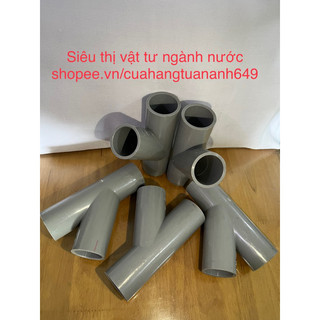 [PHỤ KIỆN Y PVC BM] CHỮ Y NHỰA BÌNH MINH 27 34 42 49 60 BA CHẠC 45 ĐỘ