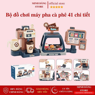 Bộ đồ chơi máy pha cà phê 41 chi tiết, bộ đồ chơi bán hàng cho bé, giúp bé phát triển trí tuệ, giải trí, mô hình bán hàn
