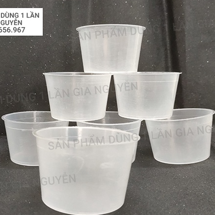 Bọc 50 Hũ Flan/Caramel 100ml Kèm Nắp Làm Bánh Flan, Kem, Sữa Chua, Rau Câu,...
