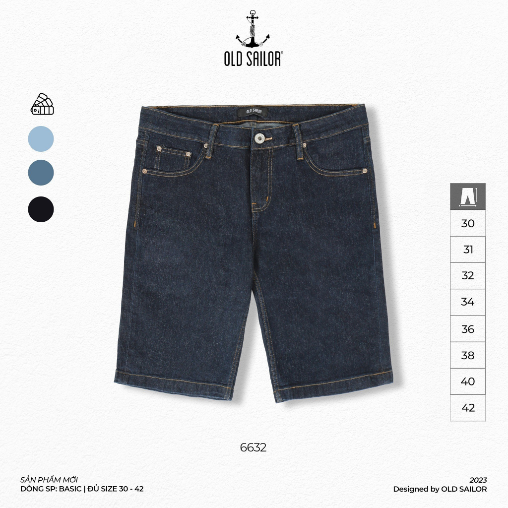 Quần lửng nam Old Sailor - OSL DENIM SHORT - Big size upto 42