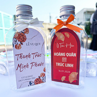 [MS 21-110] Combo chai nước + nhãn dán + nơ