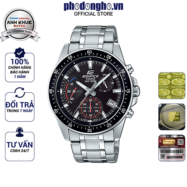 Đồng hồ nam dây kim loại Casio EDIFICE EFV-540D-1AVUDF