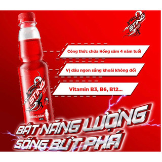 6 chai Sting hương dâu 330ml
