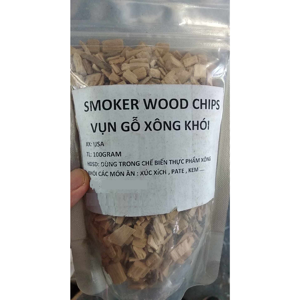 Vụn gỗ thơm dùng để xông khói thực phẩm ,món ăn hun khói 100g