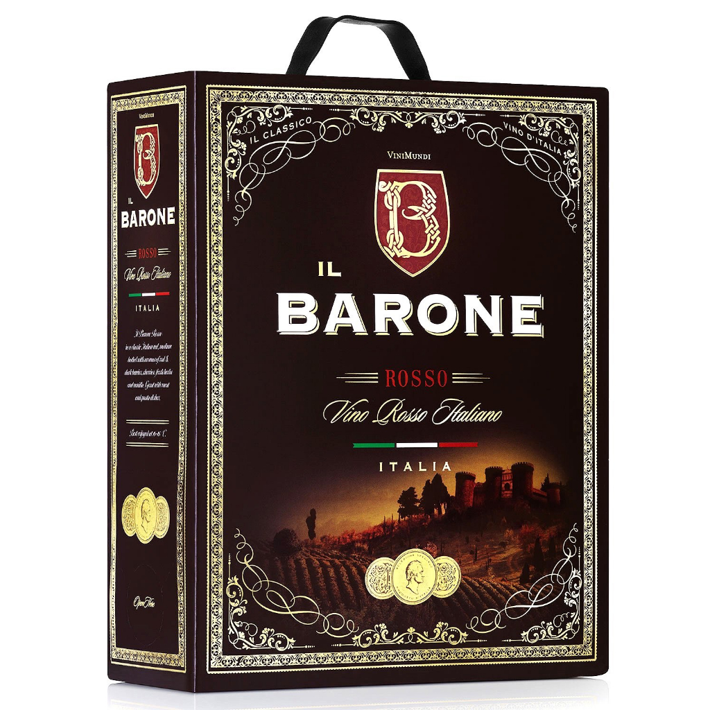 Vang bịch ngọt Barone Rosso 3L